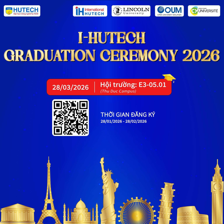 THÔNG BÁO VỀ VIỆC ĐĂNG KÝ THAM DỰ LỄ TỐT NGHIỆP THÁNG 3/2026 CHƯƠNG TRÌNH QUỐC TẾ 34