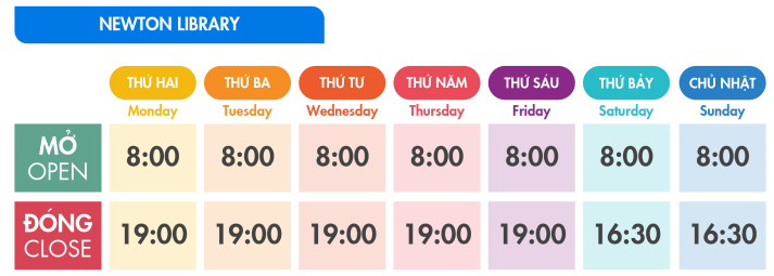 Thông báo về việc mở rộng giờ phục vụ tại Thư viện 34