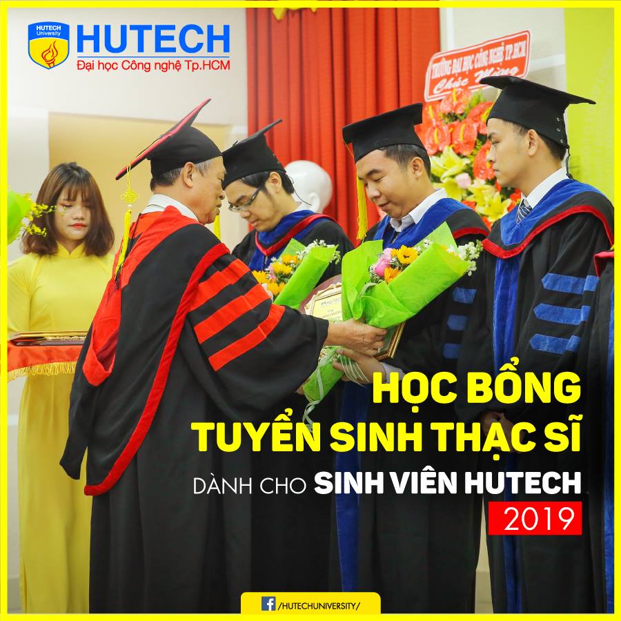 Sinh viên, Cựu Sinh viên HUTECH được nhận học bổng khi học Thạc sĩ tại Trường 15