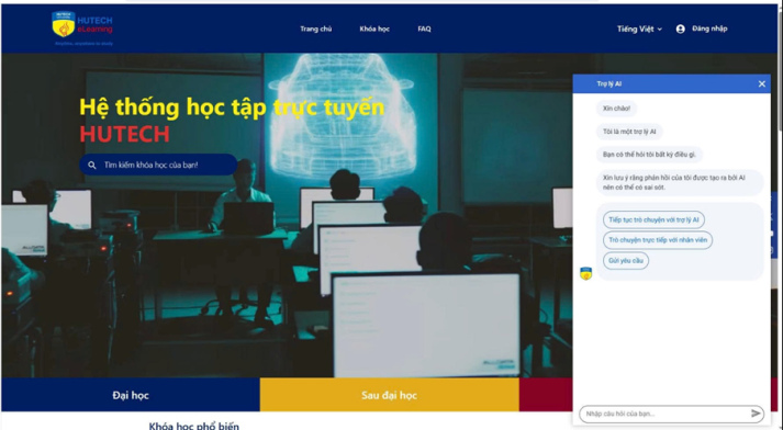 Hướng dẫn sử dụng hệ thống học tập trực tuyến HUTECH eLearning 331