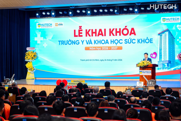 Bài phát biểu của Hiệu trưởng tại Lễ Khai khóa năm 2026 của Trường Y và Khoa học Sức khỏe (HUTECH-MHS) 107