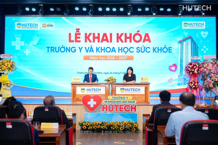 Bài phát biểu của Hiệu trưởng tại Lễ Khai khóa năm 2026 của Trường Y và Khoa học Sức khỏe (HUTECH-MHS) 183