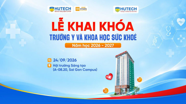 Trường Y và Khoa học sức khỏe HUTECH tổ chức lễ khai khóa, khởi động năm học 2026-2027 với tinh thần “Vững chuyên môn - Sáng y đức - Trách nhiệm với cộng đồng” 10