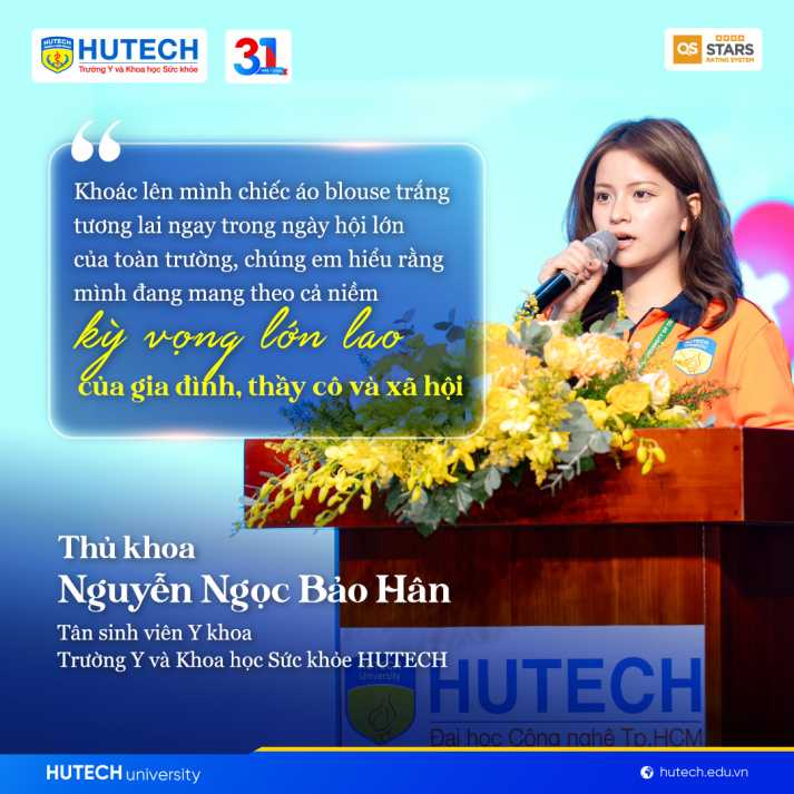 Tân thủ khoa ngành Y khoa khóa đầu tiên HUTECH: “Chúng em tự hào và đầy trách nhiệm khi là những viên gạch nền móng đầu tiên” 11