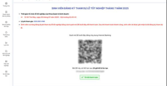 ĐĂNG KÝ THAM GIA LỄ BẾ GIẢNG VÀ TRAO BẰNG TỐT NGHIỆP THÁNG 07/2025 87