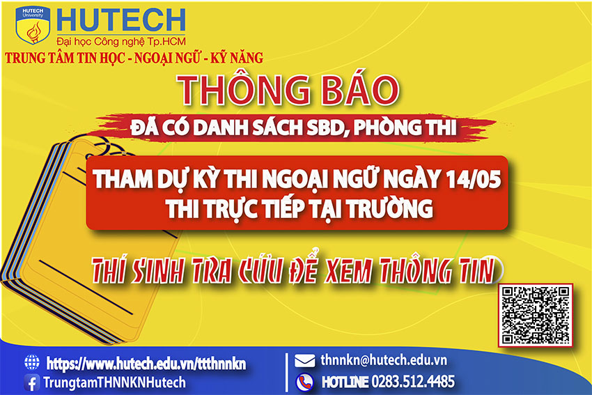 Đã có danh sách phòng thi, số bao danh Thi Tiếng Anh CEF B1 thi ngày 14/05/2022 thi sinh tra cứu để biết thông tin 2