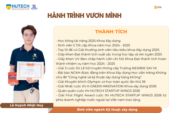 ​Từ bản vẽ kỹ thuật đến quán quân HUTECH Startup Wings: Chân dung chàng kỹ sư trẻ và bản lĩnh đãi cát tìm vàng 25
