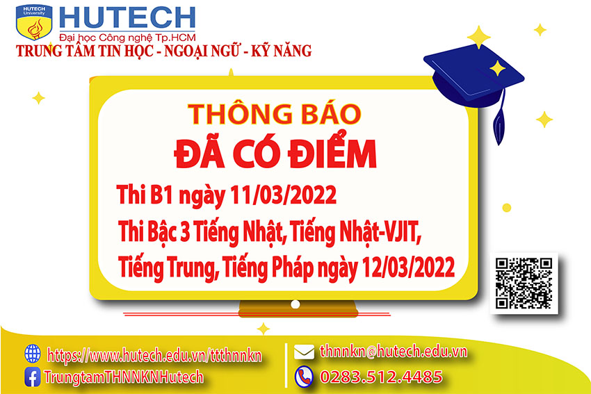 Thông báo đã có kết quả thi B1 thi ngày 11/03& Điểm thi Bậc 3 Tiếng Nhật, Tiếng Nhật-VJIT, Tiếng Trung, Tiếng Pháp ngày 12/03/2022 2