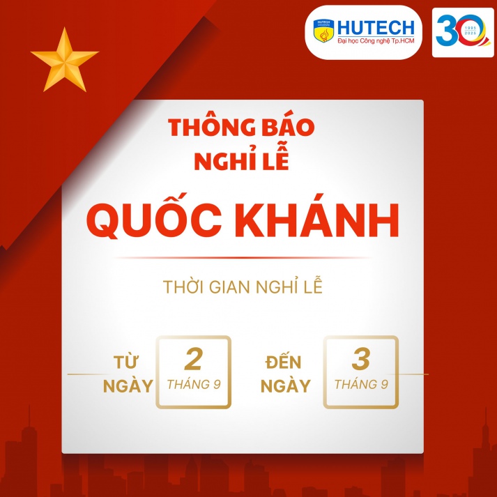 Thông báo NGHỈ LỄ 02/09 2