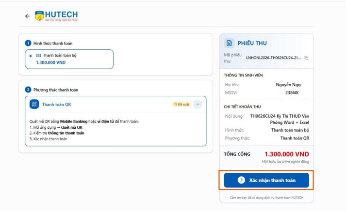 QUY ĐỊNH ĐĂNG KÝ VÀ NỘP HỒ SƠ DỰ THI ĐÓNG HỌC PHÍ TRỰC TUYẾN 101