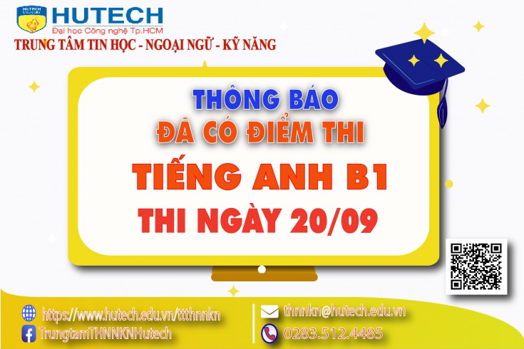 Thông báo đã có kết quả thi Tiếng Anh B1 ngày 20/09/2022 2