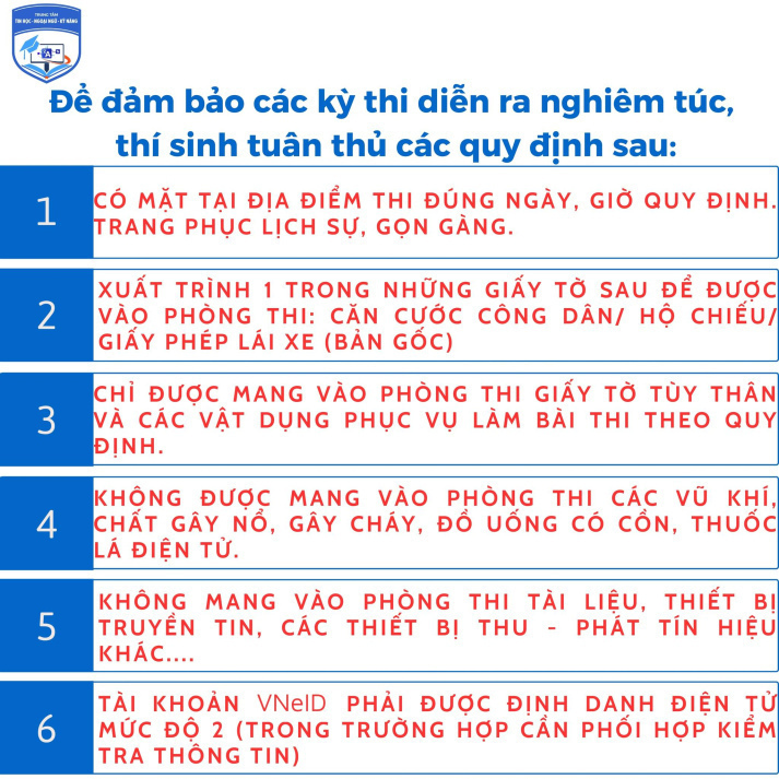 Đã có danh sách phòng thi, số bao danh Thi Ngoại ngữ, thi ngày 25/08 & 27/082026. Thi sinh tra cứu để biết thông tin 4