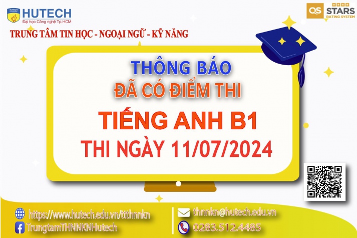 Thông báo đã có kết quả thi Ngoại ngữ, thi ngày 11/07/2024 2