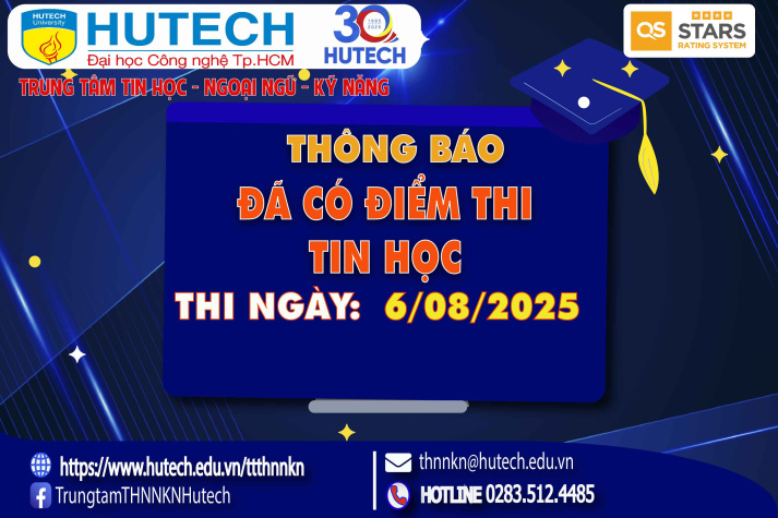 Thông báo đã có kết quả thi Tin học, thi ngày 6/08/2025. Thí sinh xem hướng dẫn để tra cứu 2