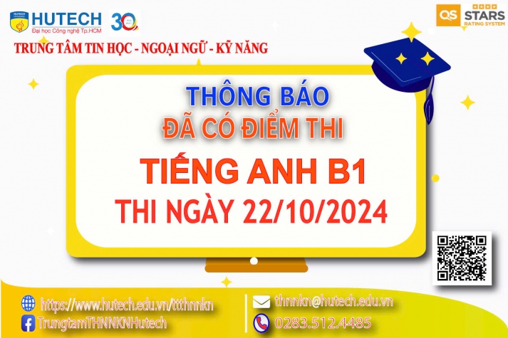 Thông báo đã có kết quả thi Ngoại ngữ, thi ngày 22/10/2024 2