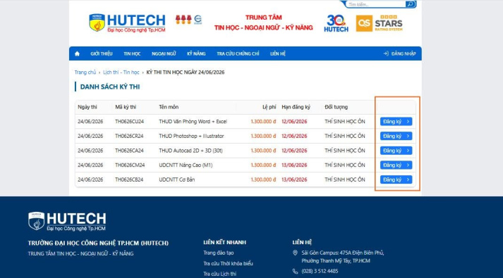 QUY ĐỊNH ĐĂNG KÝ VÀ NỘP HỒ SƠ DỰ THI ĐÓNG HỌC PHÍ TRỰC TUYẾN 67