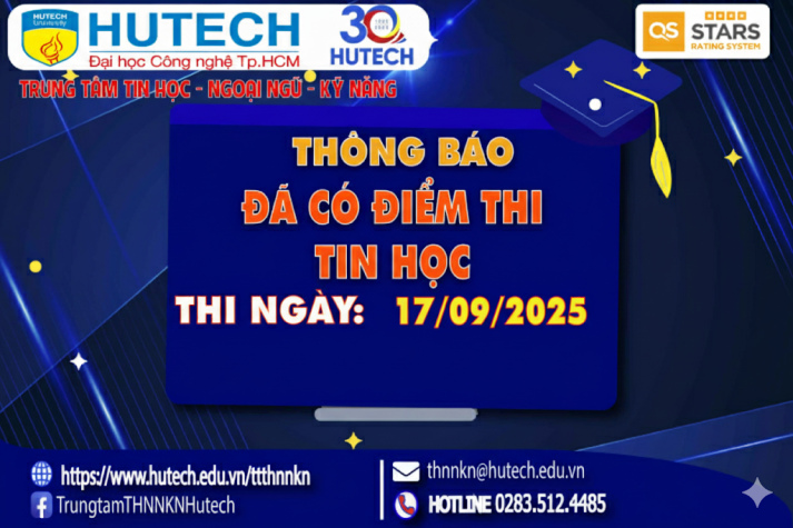 Thông báo đã có kết quả thi Tin học, thi ngày 17/09/2025. Thí sinh xem hướng dẫn để tra cứu 2