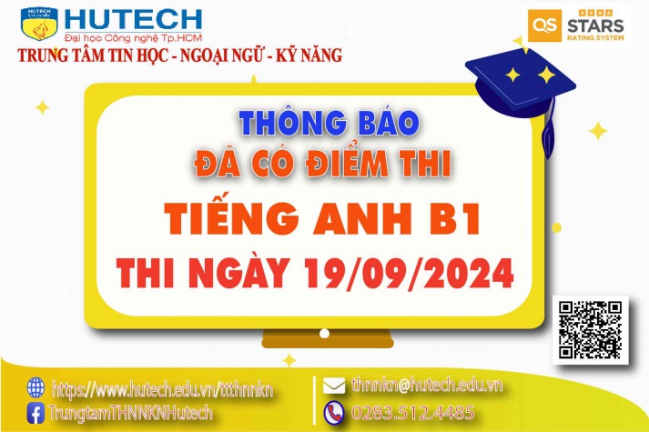 Thông báo đã có kết quả thi Ngoại ngữ, thi ngày 19/09/2024 2