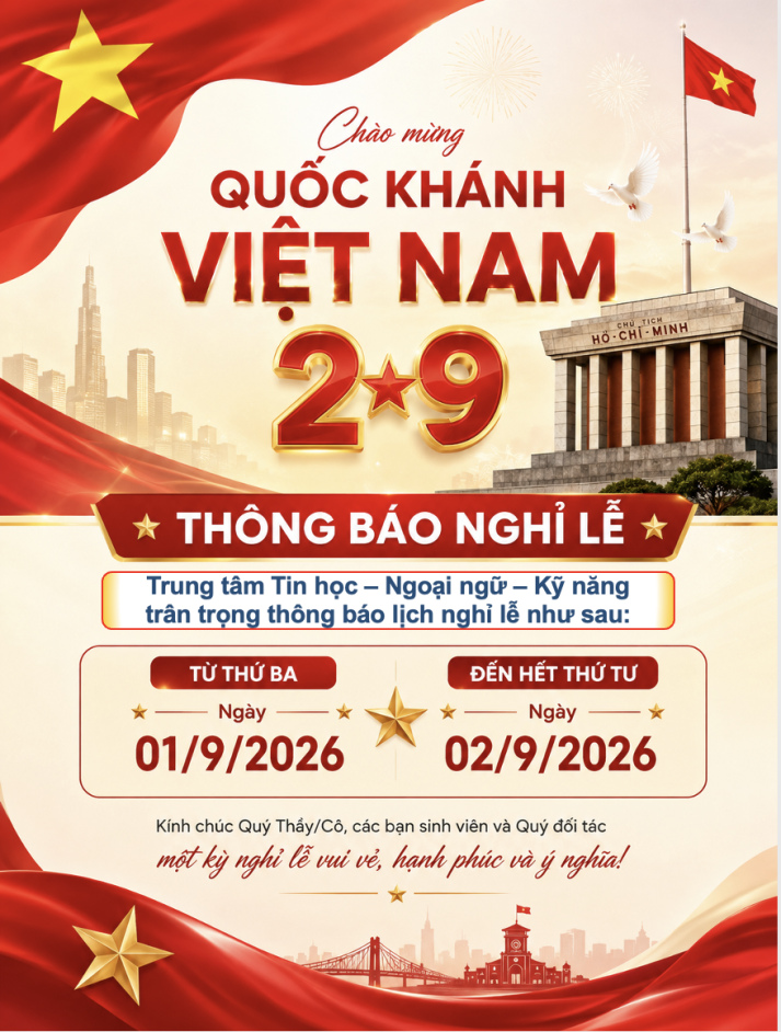 THÔNG BÁO NGHỈ LỄ QUỐC KHÁNH 02/9/2026 2