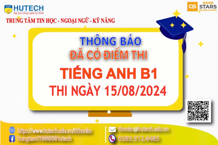 Thông báo đã có kết quả thi Ngoại ngữ, thi ngày 15/08/2024 2