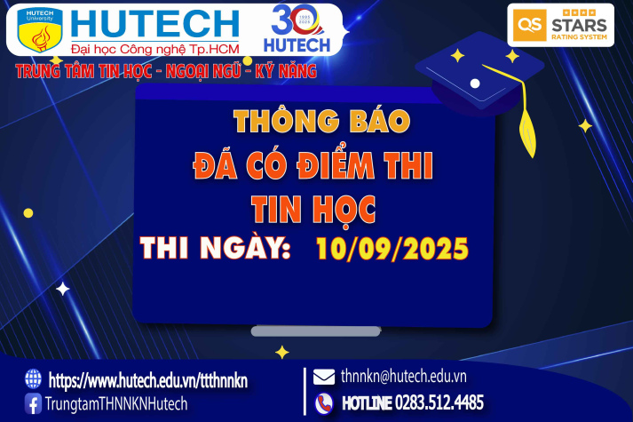 Thông báo đã có kết quả thi Tin học, thi ngày 10/09/2025. Thí sinh xem hướng dẫn để tra cứu 2