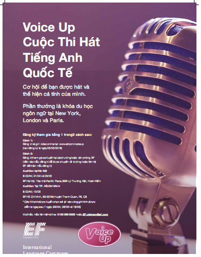 Voice Up 2018 - Cuộc thi hát Tiếng Anh Quốc tế cho học sinh, sinh viên toàn quốc 16
