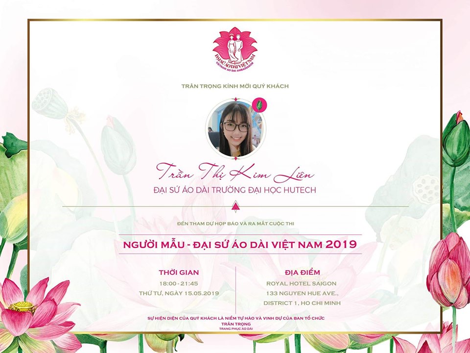 Họp báo "Người mẫu - Đại sứ Áo dài Việt Nam 2019" - Đại sứ áo dài HUTECH vinh dự góp mặt 17