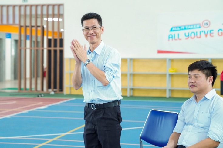 PGS.TS. Nguyễn Thanh Phương - Phó Hiệu trưởng Nhà trường cũng đã đến tham dự buổi Chung kết này