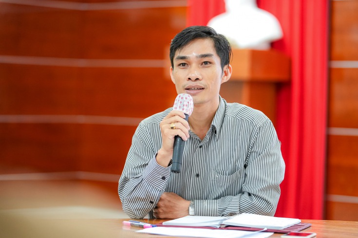 Thầy Nguyễn Duy Thịnh phổ biến cụ thể về thời gian và cách thức thực hiện các phần thi của vòng Chung khảo 1