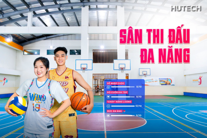 Sân thi đấu đa năng - Phục vụ nhiều bộ môn thể thao