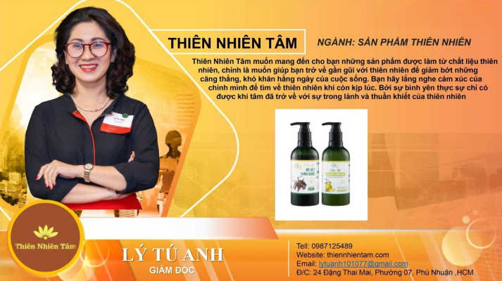 Ms. Lý Tú Anh - Giám Đốc Thiên Nhiên Tâm (Cố vấn CLB CASBC - CLB Doanh nhân trực thuộc Viện VH-NT-TT HUTECH) 4