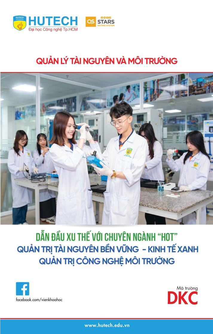 Brochure ngành Quản lý Tài nguyên và Môi trường HUTECH 2