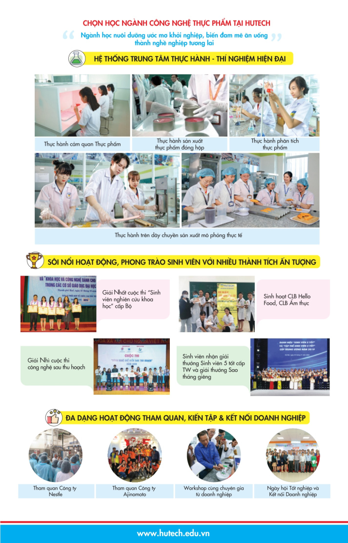 Brochure ngành Công nghệ Thực phẩm HUTECH 10