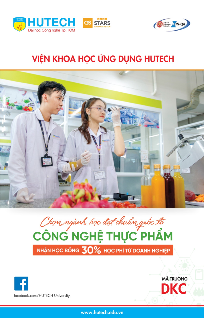 Brochure ngành Công nghệ Thực phẩm HUTECH 2