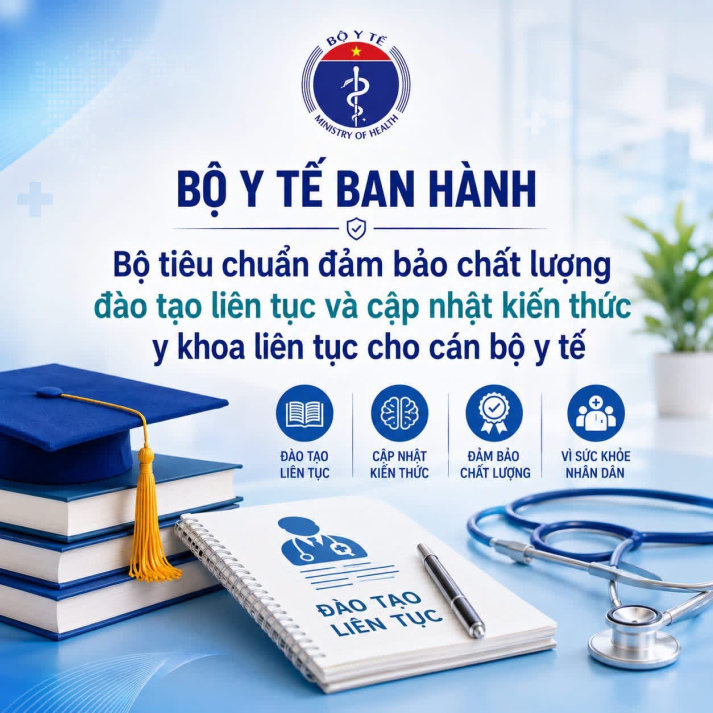 Bộ tiêu chuẩn đảm bảo chất lượng đào tạo liên tục và cập nhật kiến thức y khoa liên tục cho cán bộ y tế 8