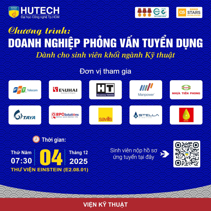 CƠ HỘI THỰC TẬP & VIỆC LÀM CHO SINH VIÊN KHỐI NGÀNH KỸ THUẬT – THÁNG 12/2025 51