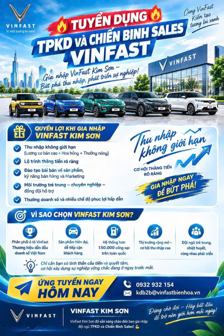 VINFAST KIM SƠN TUYỂN DỤNG 29
