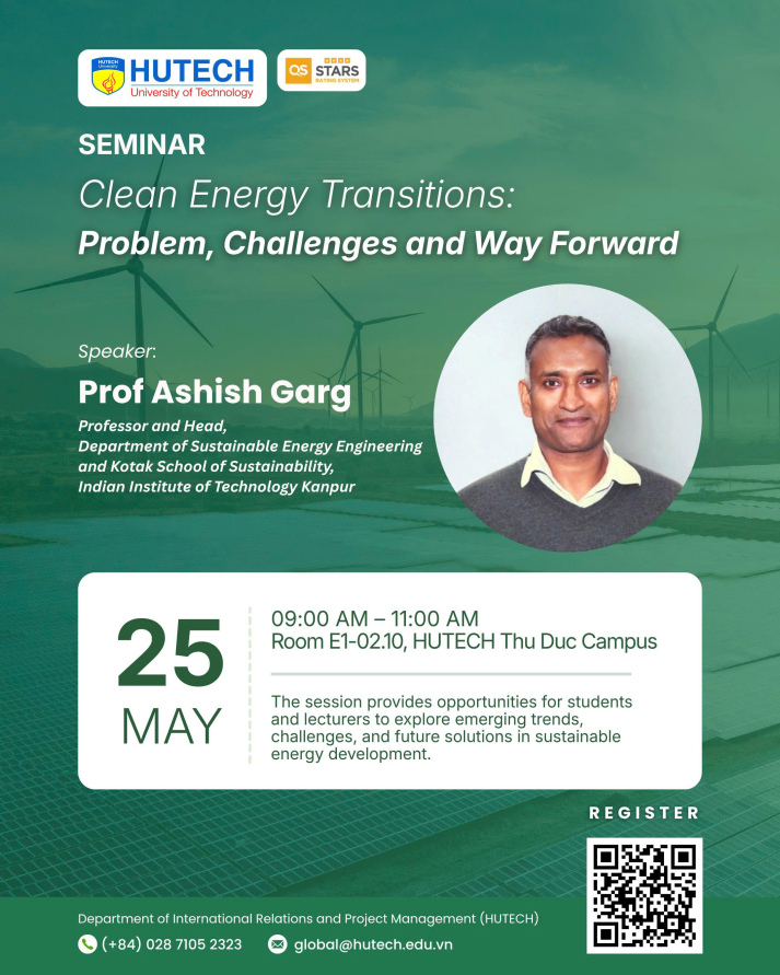[ĐĂNG KÝ THAM GIA] SEMINAR "CHUYỂN DỊCH NĂNG LƯỢNG SẠCH: VẤN ĐỀ, THÁCH THỨC VÀ HƯỚNG ĐI TRONG TƯƠNG LAI" 60