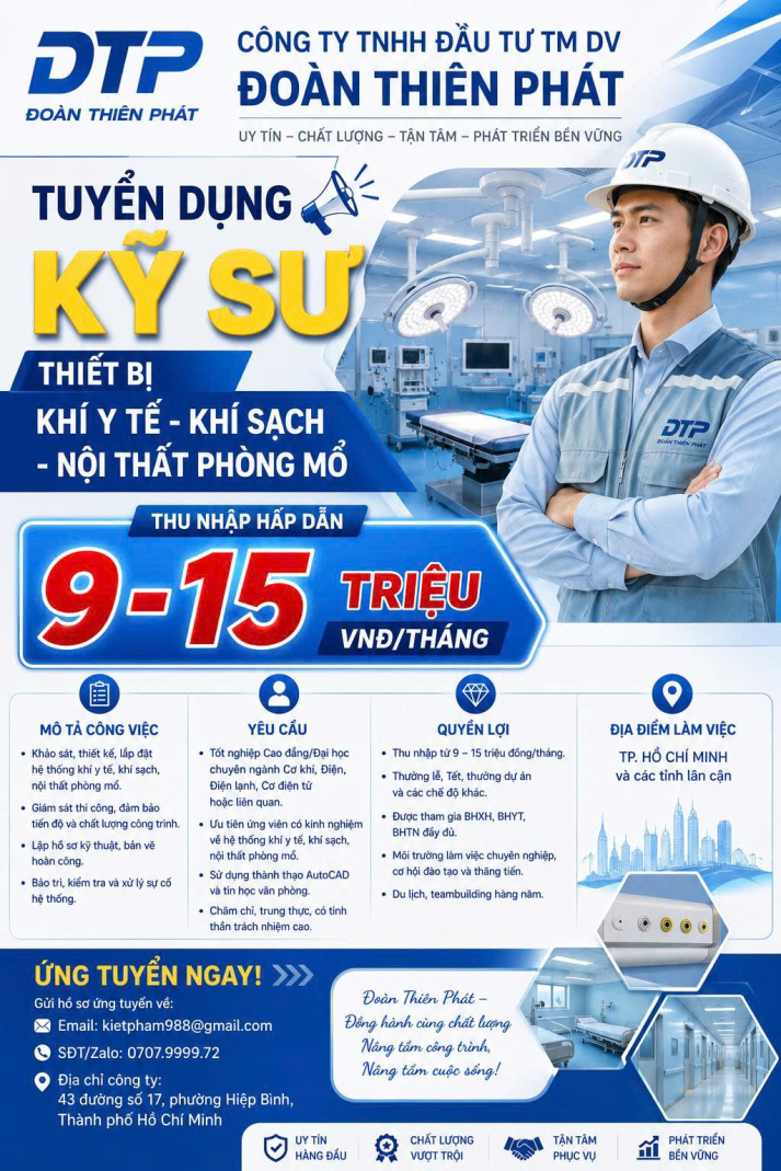 CÔNG TY TNHH ĐẦU TƯ TM DV ĐOÀN THIÊN PHÁT TUYỂN DỤNG 2