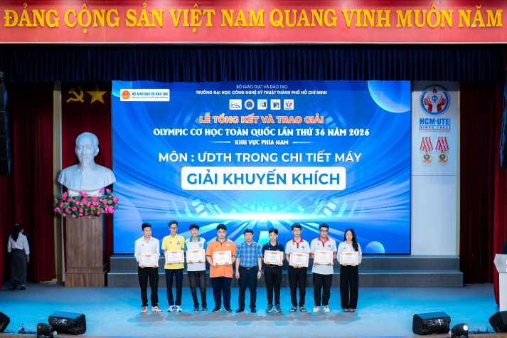 VINH DANH SINH VIÊN VIỆN KỸ THUẬT HUTECH ĐẠT GIẢI TẠI OLYMPIC CƠ HỌC TOÀN QUỐC 2026 29