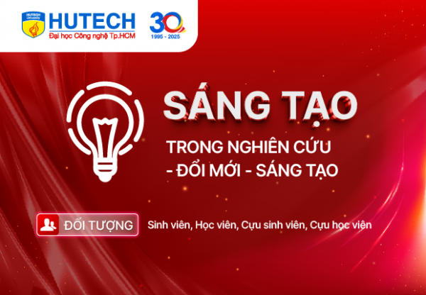  Hạng mục Sáng tạo trong lĩnh vực Nghiên cứu – Đổi mới – Sáng tạo | HUTECH's Face 30