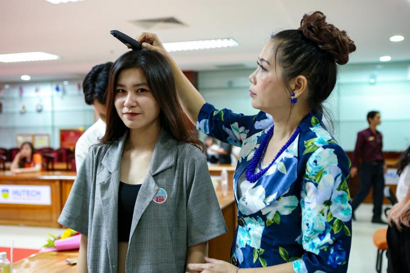 Kiểm tra nhân trắc học, chỉ số hình thể tại vòng Sơ khảo Miss HUTECH 2021 - ảnh 5