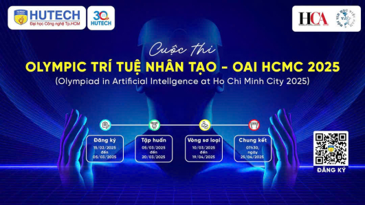 Đón chờ vòng Chung kết Cuộc thi Olympic Trí tuệ nhân tạo TP.HCM 2025 - OAI HCMC 2025 tại HUTECH