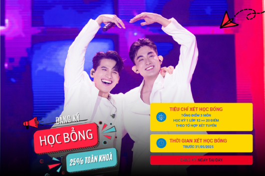 Đăng ký xét học bổng 25% toàn khoá học vào các ngành Thanh nhạc, Công nghệ Điện ảnh - Truyền hình, Quản lý Thể dục Thể thao |Trước 31.5
