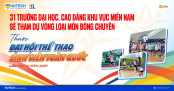 31 trường ĐH, CĐ khu vực miền Nam sẽ hội tụ tại HUTECH, tranh tài Vòng loại Bóng chuyền thuộc Đại hội Thể thao sinh viên toàn quốc