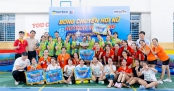 [Video] Đội chủ nhà giành ngôi vô địch Giải Bóng chuyền hơi nữ HUTECH mở rộng năm 2024 - Dragon Master Cup