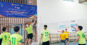 [Hội thao CB-GV-NV 2026] Tuyển sinh - Truyền thông - Marketing bảo vệ ngôi vương Bóng chuyền nam