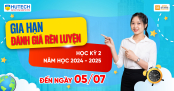 HUTECH gia hạn Đánh giá rèn luyện Học kỳ 2 năm học 2024-2025 đến ngày 05/7