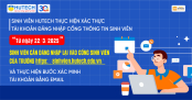 Sinh viên HUTECH thực hiện xác thực tài khoản đăng nhập Cổng thông tin Sinh viên từ 22/3