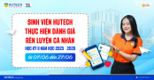 Sinh viên HUTECH thực hiện đánh giá rèn luyện cá nhân học kỳ 2, năm học 2025-2026 từ ngày 07/6 - 27/6